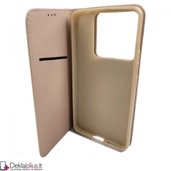 Telone atverčiamas dėklas - auksinės spalvos (Xiaomi Redmi Note 13 Pro 5G/Poco X6 5G) Telone atverčiamas dėklas - auksinės spalvos (Xiaomi Redmi Note 13 Pro 5G/Poco X6 5G)